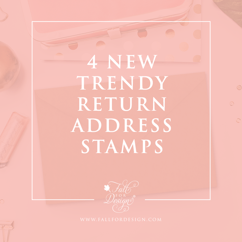Trendy Return Address Stamp Designs