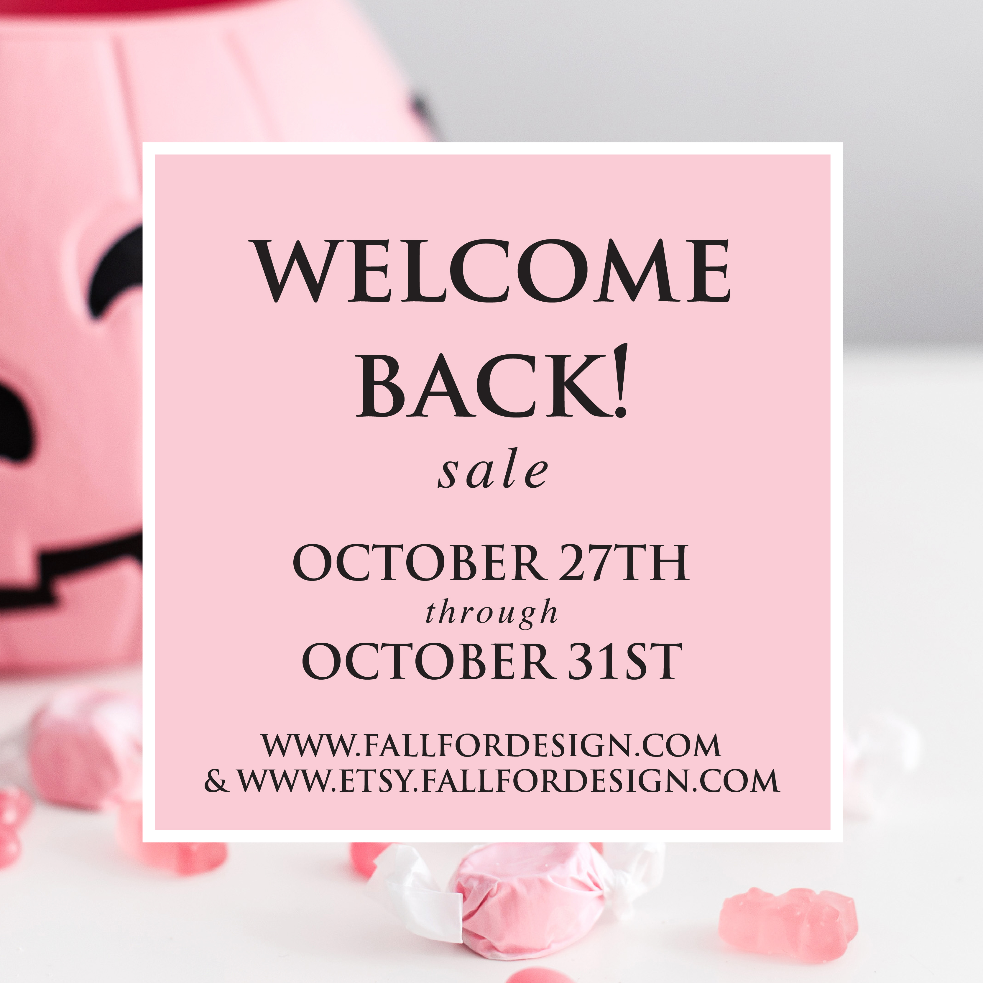 Welcome Back Sale!