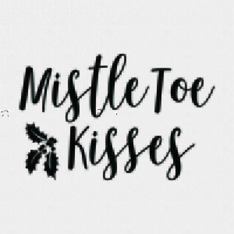 Mistletoe Kisses Rubber Stamp - Style #W42