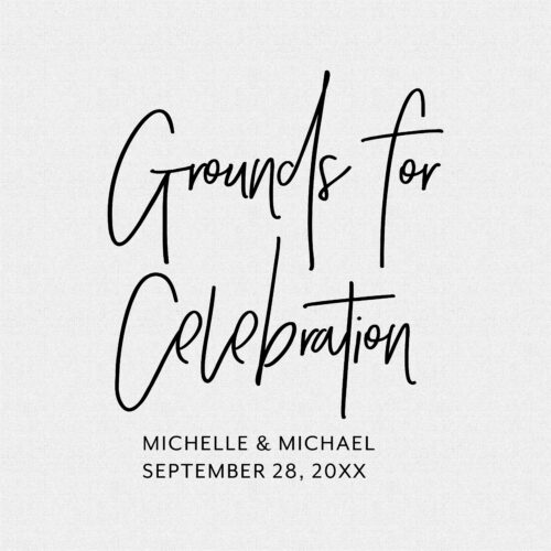 Grounds for Celebration Rubber Stamp - Style T632