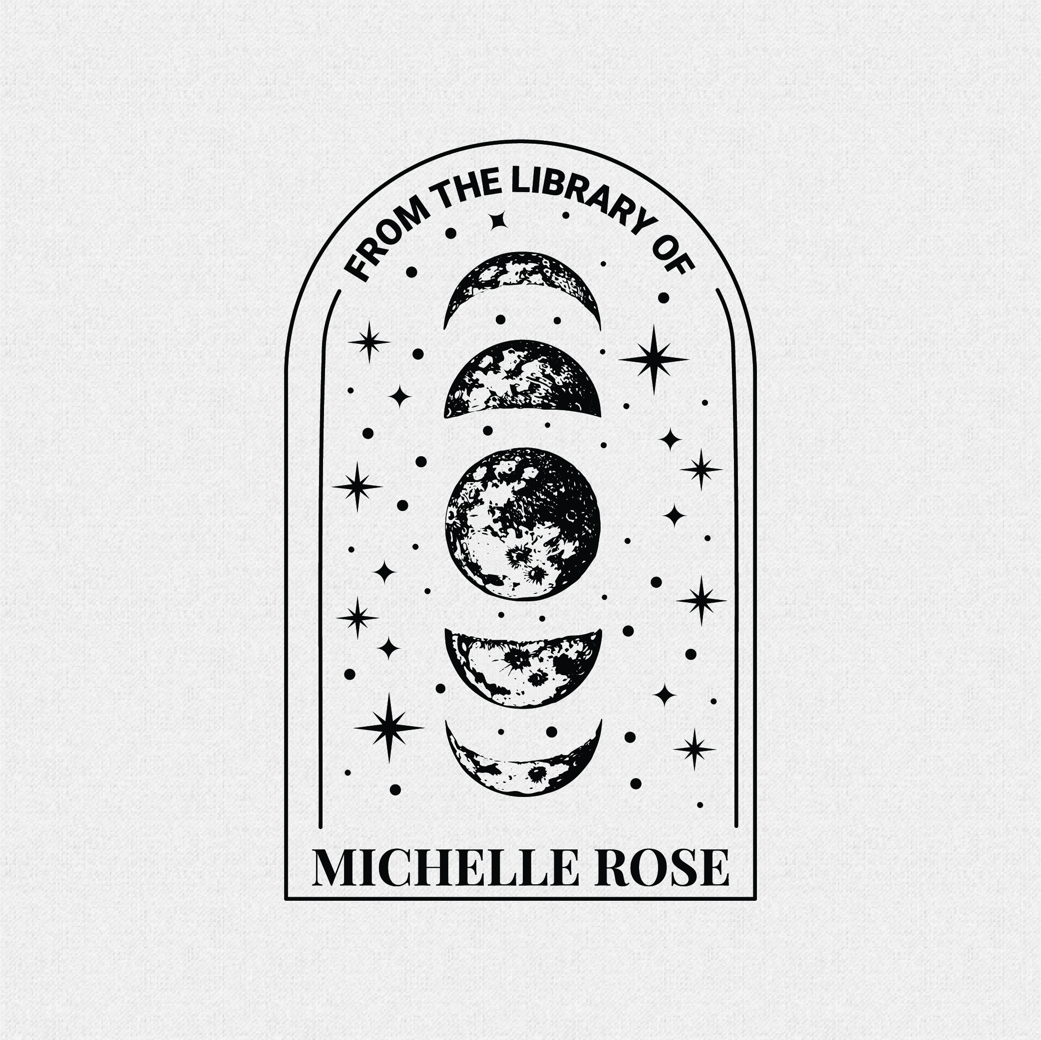 Moon Phase From the Library of Rubber Stamp Celestial Witchy - Style T#951